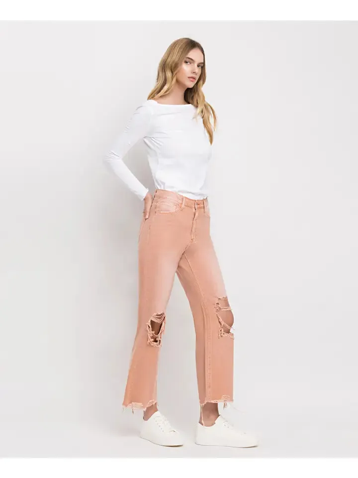 90'S VINTAGE CROP FLARE JEANS
