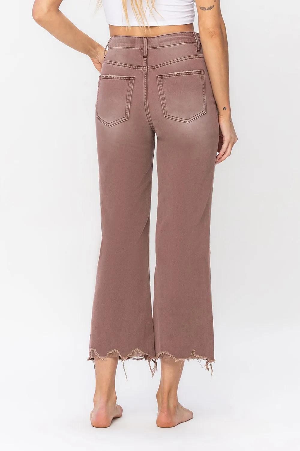 90'S VINTAGE CROP FLARE JEANS