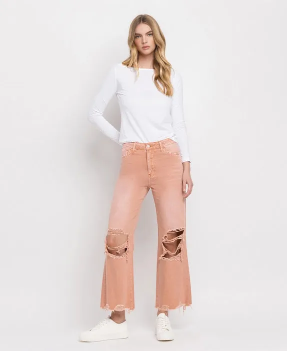 90'S VINTAGE CROP FLARE JEANS