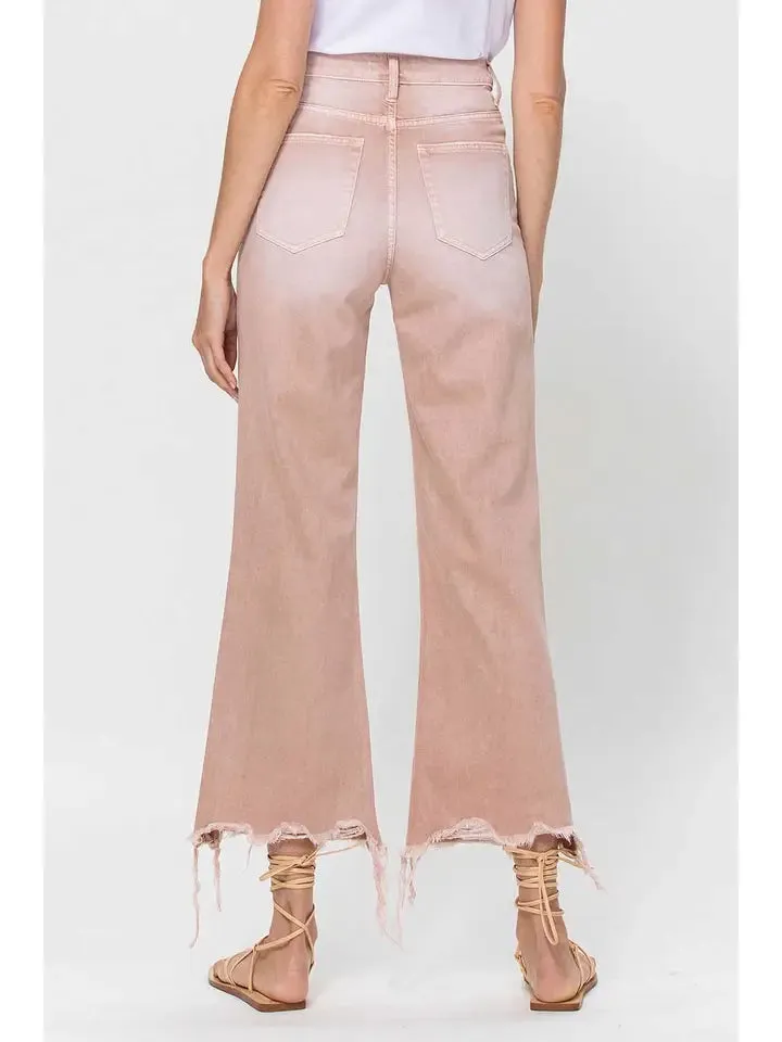 90'S VINTAGE CROP FLARE JEANS