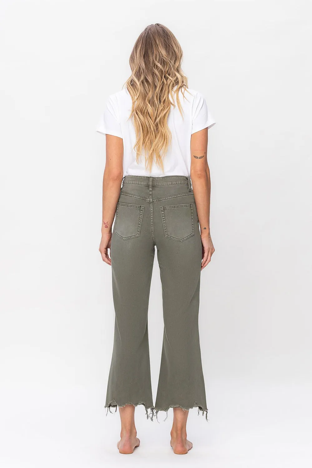 90s Vintage High Rise Denim (Olive)