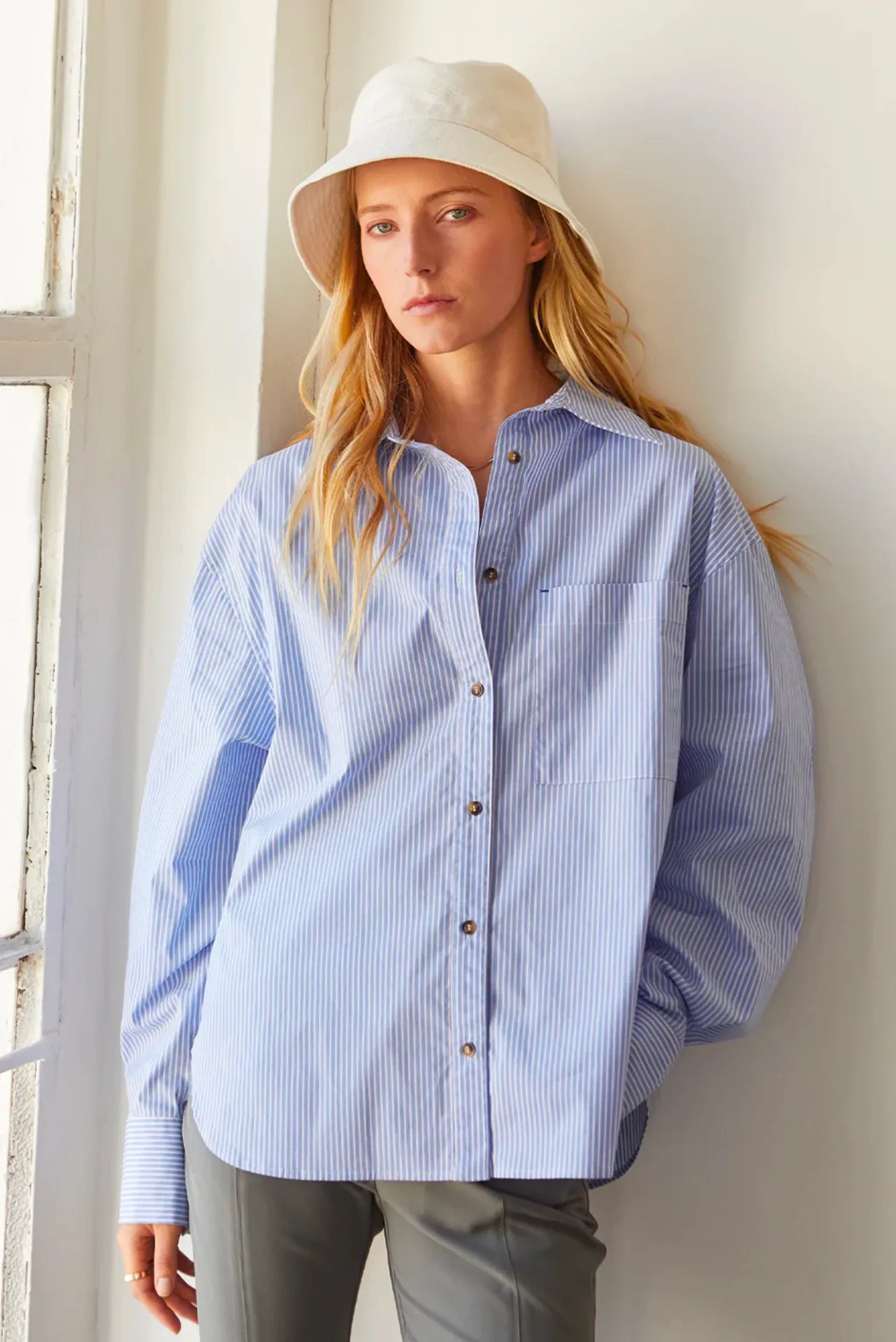 Annie Pinstripe Blouse