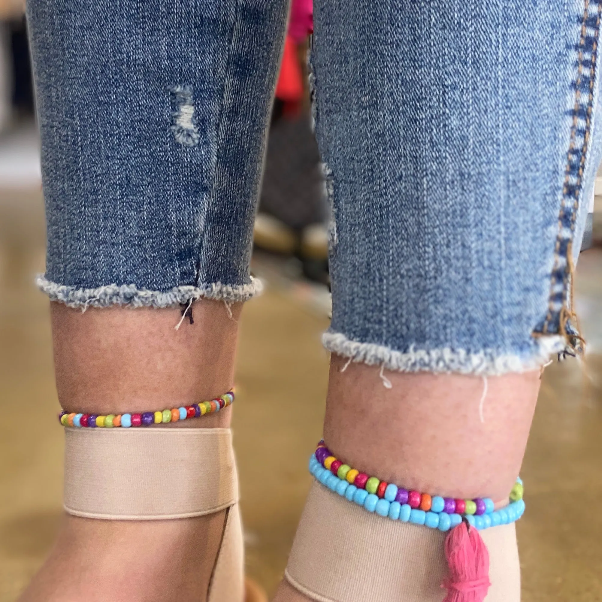 Connie High Fab Ab Crop Denim