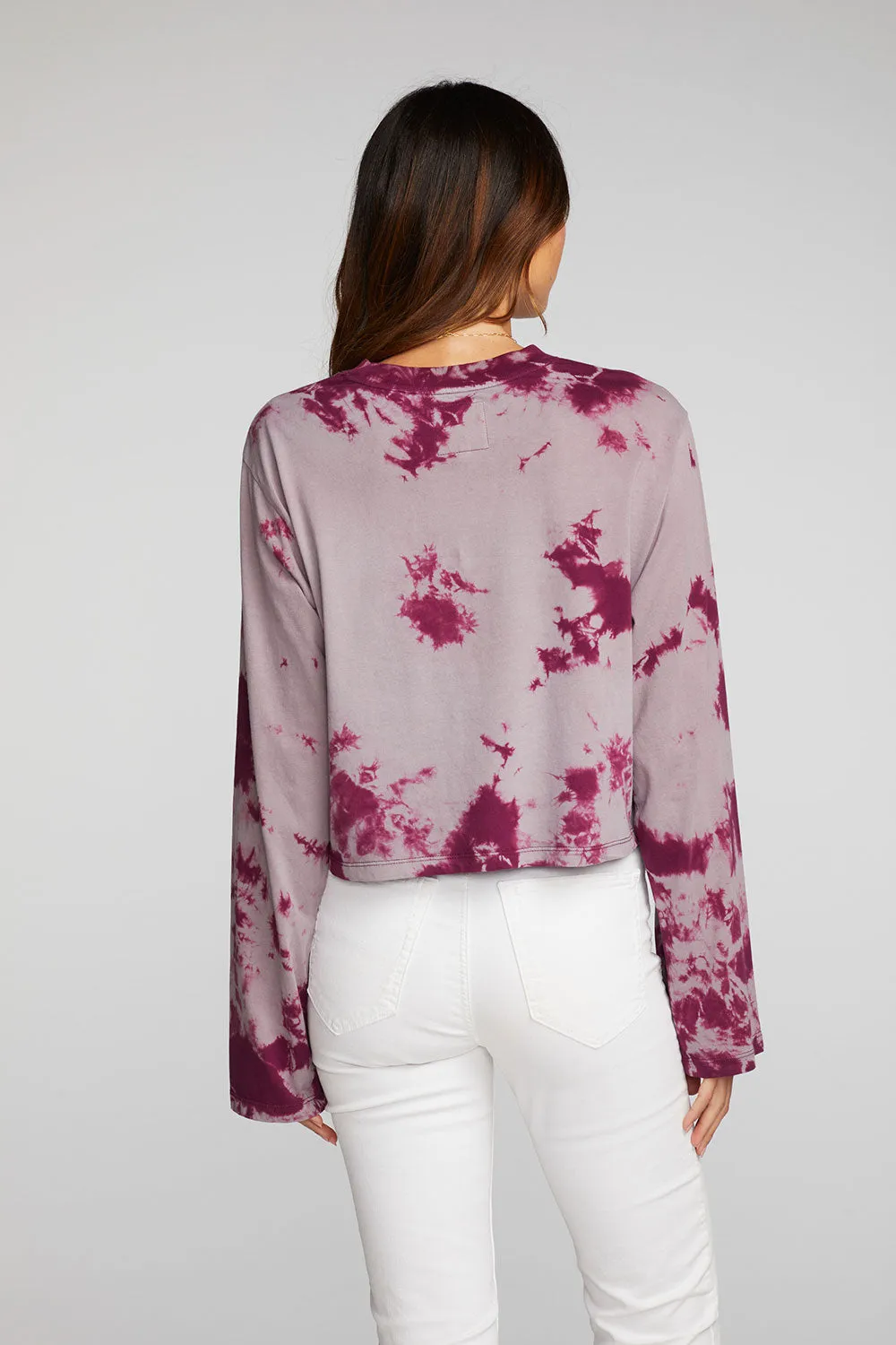 Cotton Jersey Cropped Long Sleeve Tee