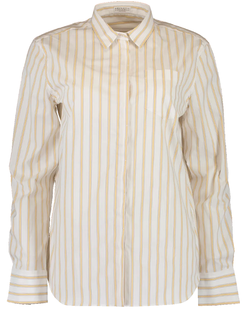 Cotton Stripe Blouse
