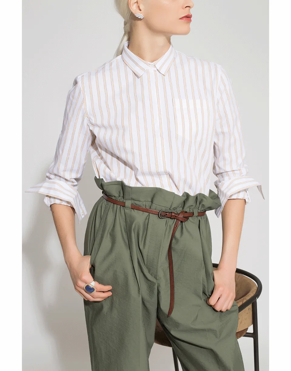 Cotton Stripe Blouse