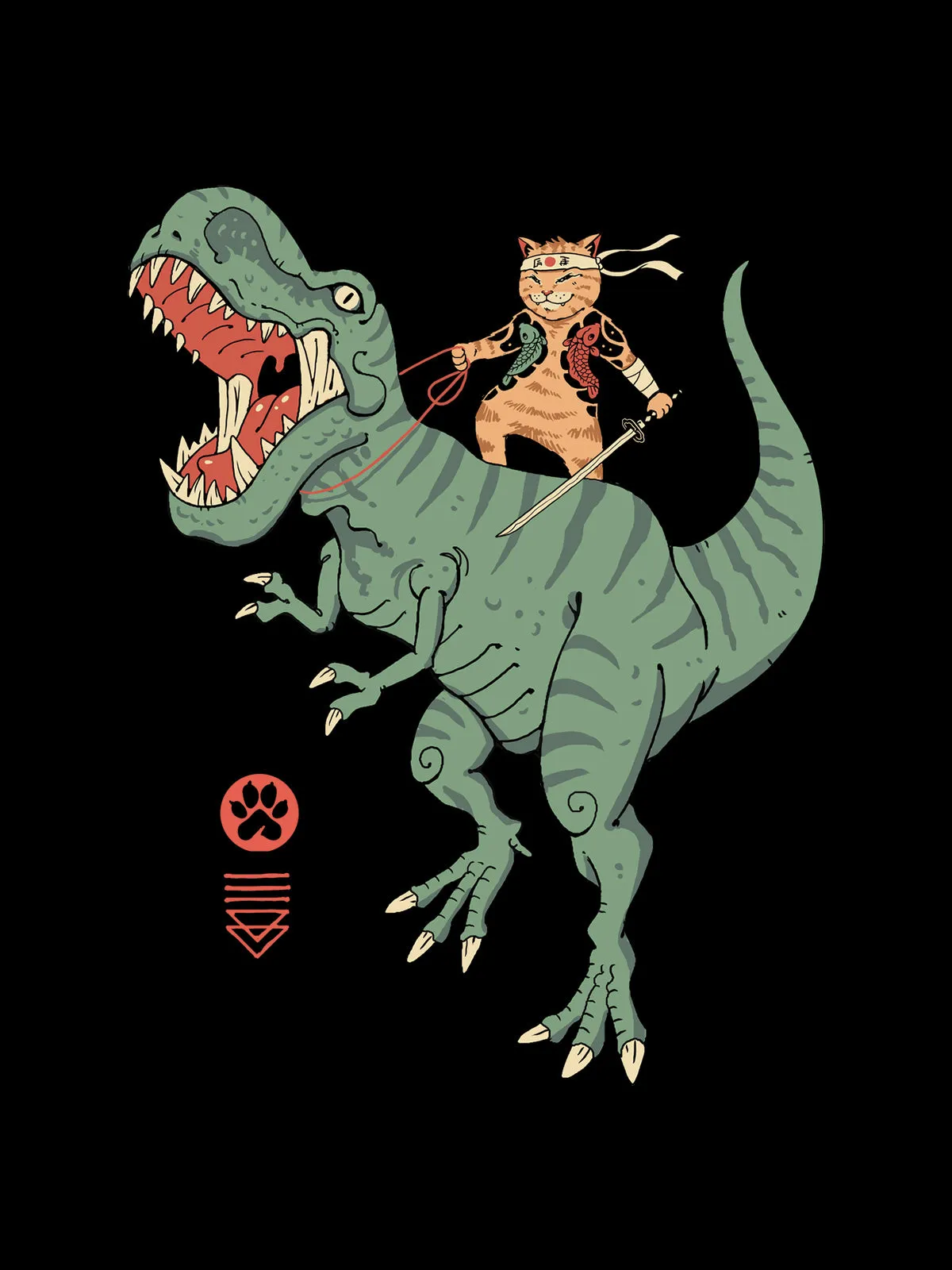 Dino Cat Tshirt