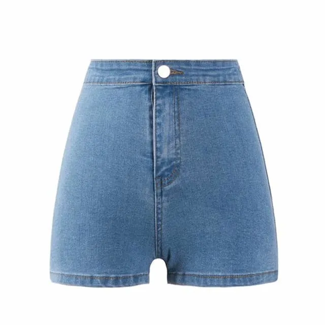 DressBetty - Sexy High Waist Thin Skinny Hips Denim Shorts
