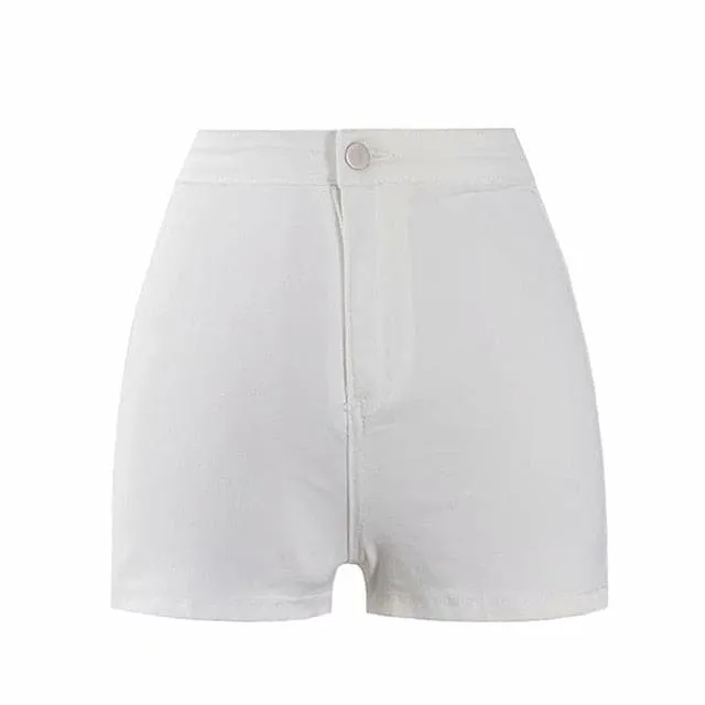 DressBetty - Sexy High Waist Thin Skinny Hips Denim Shorts