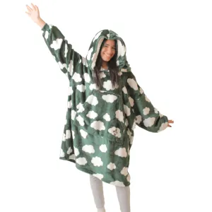 DUCHY Uni-Sex Comfy Hoodie Blanket - Green