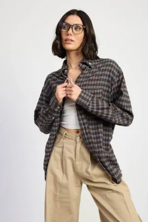 Emory Park Oversized Plaid Shirt