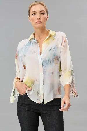 Fluorescence Flare Sleeve Shirt