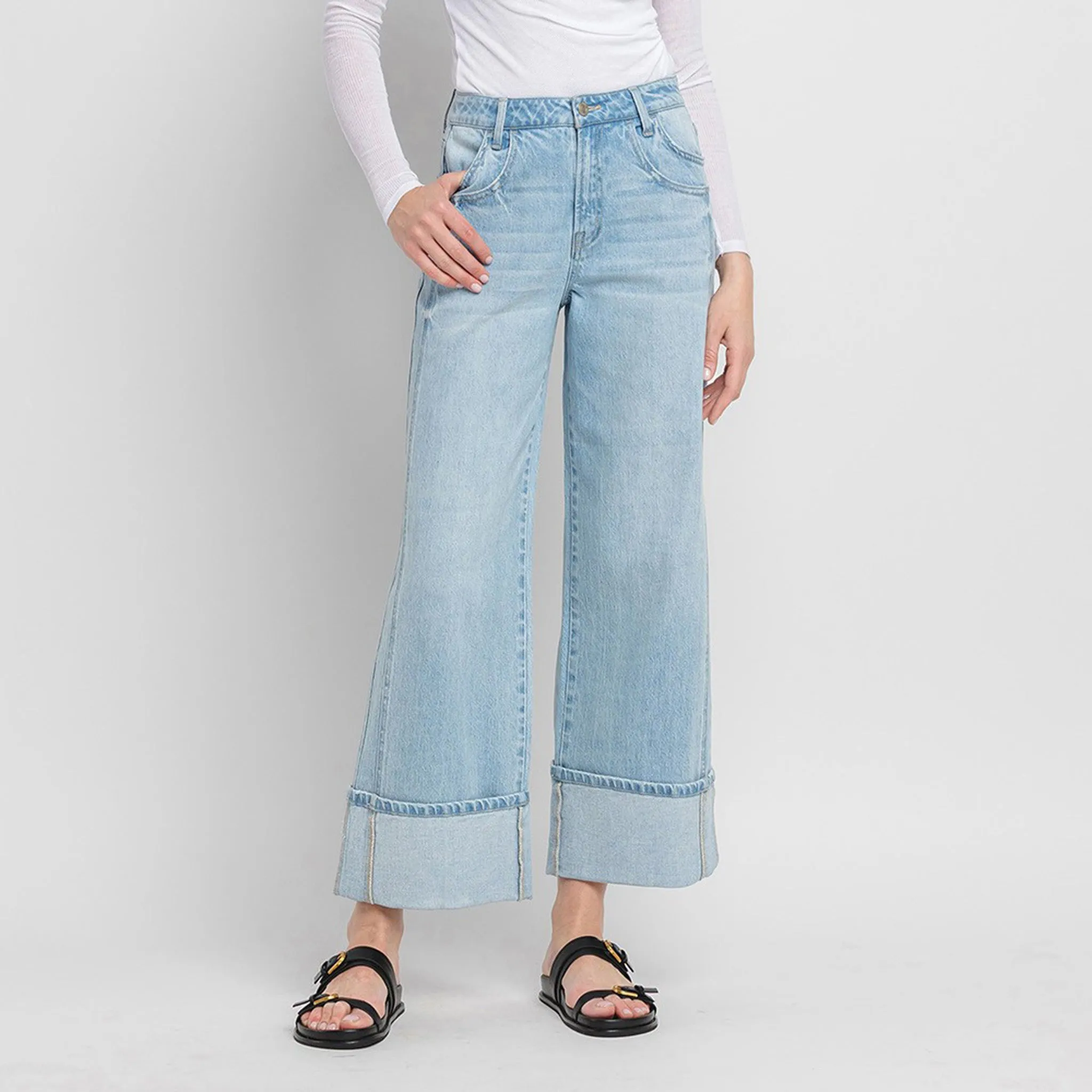 Flying Monkey Women's High Rise Cuffed Jean