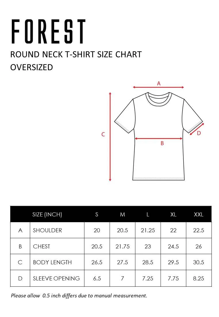 Forest Oversized Graphic Tee Crew Neck Short Sleeve T Shirt Men | Oversized Shirt Men - 621222