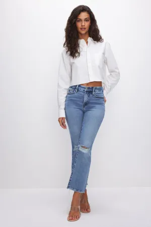 Good Legs Cropped Mini Boot Jeans