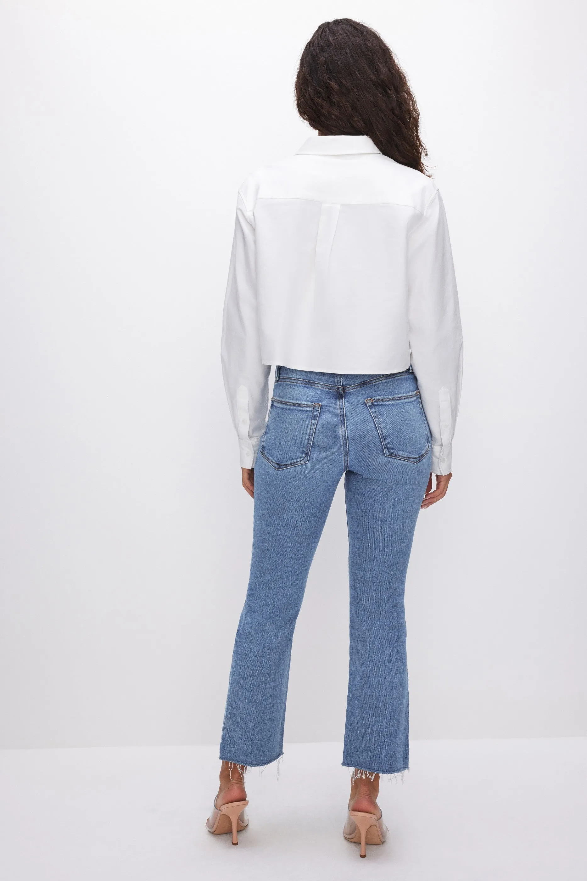 Good Legs Cropped Mini Boot Jeans
