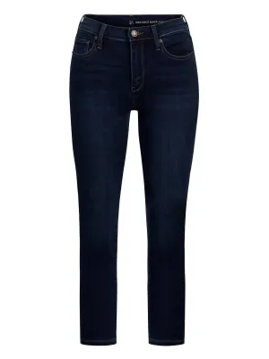 High-Waisted Super-Skinny Capri Jeans