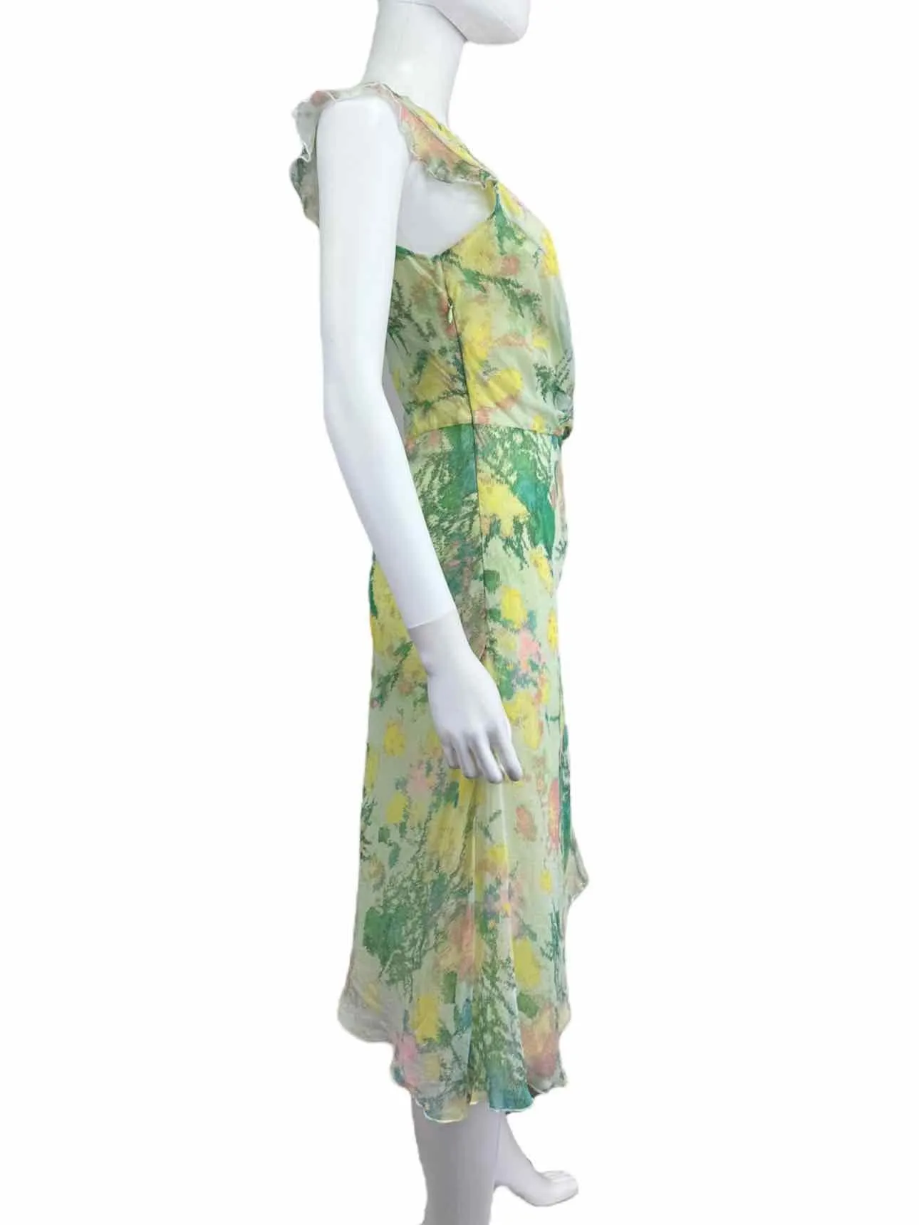 HYPE NWT Pastel Silk Floral Dress Size 6