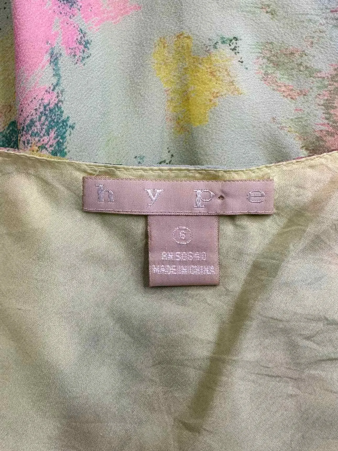 HYPE NWT Pastel Silk Floral Dress Size 6