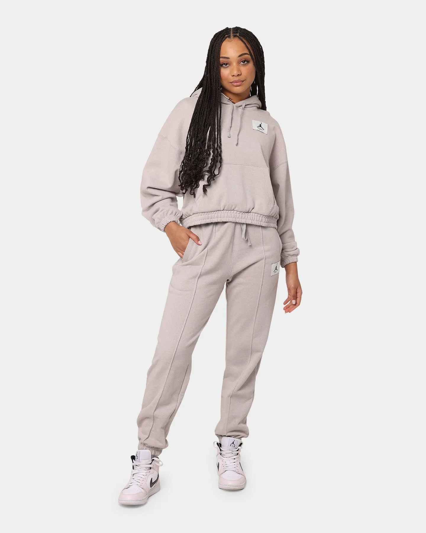 Jordan Women's Jordan Essential Fleece Hoodie Moon Particle