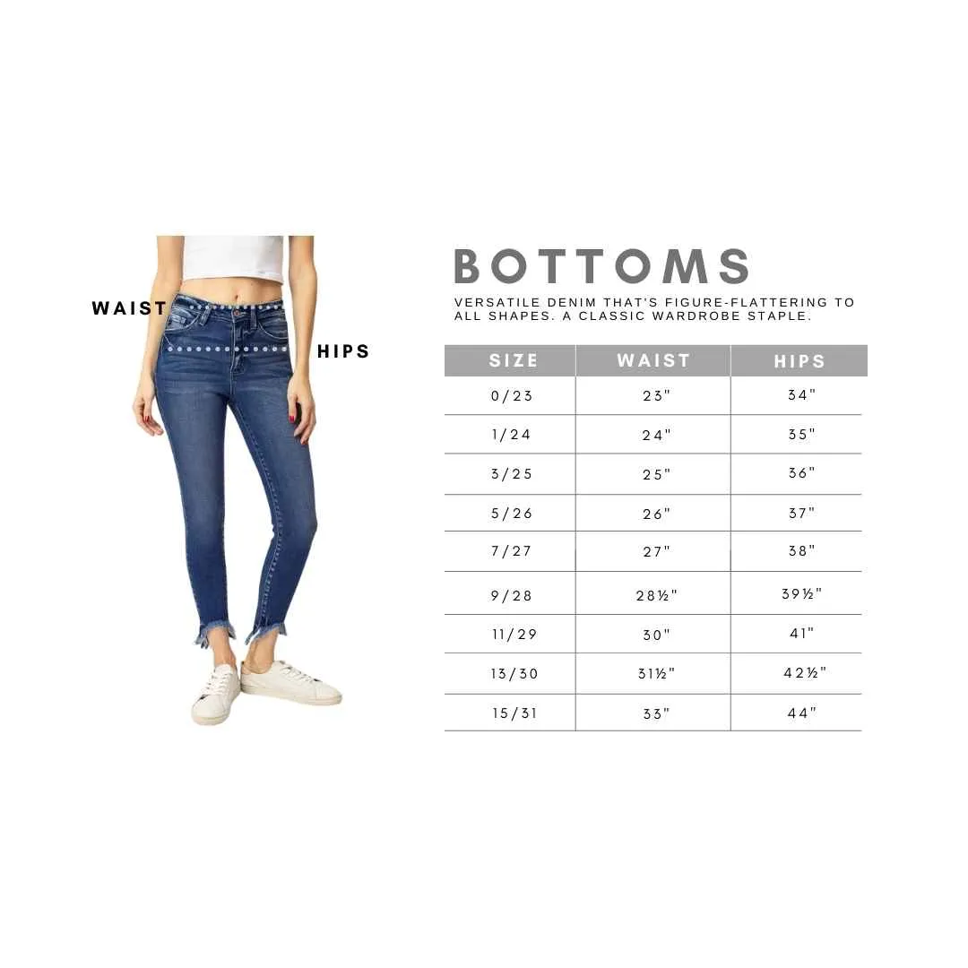 KanCan Distressed Black Denim Ankle Jeans