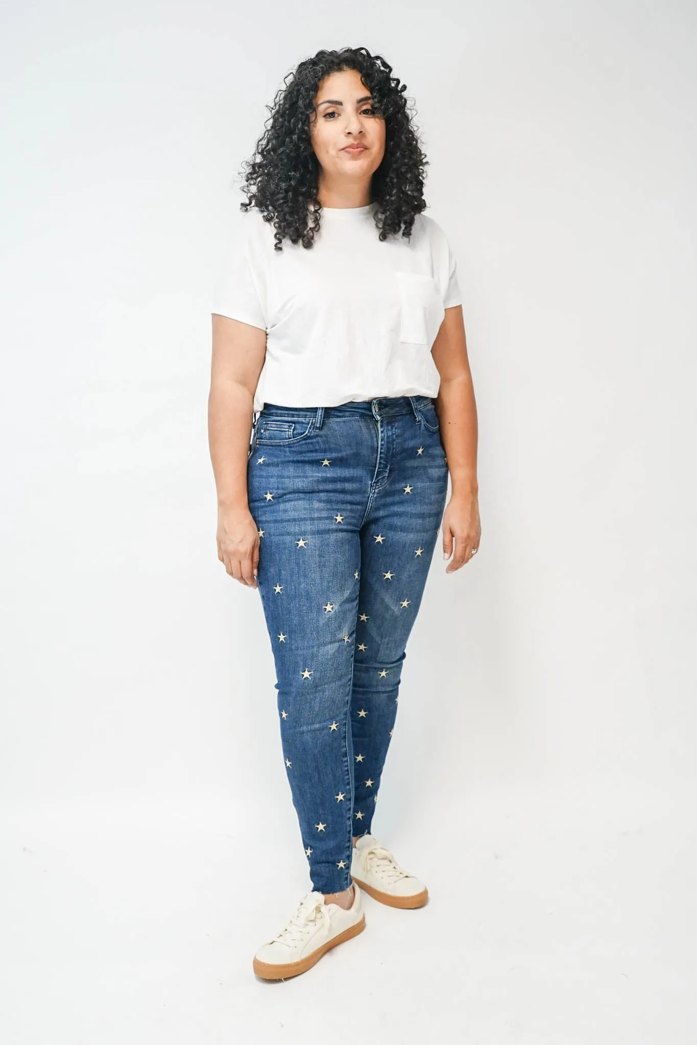 Lexington Embroidered Skinny Jeans