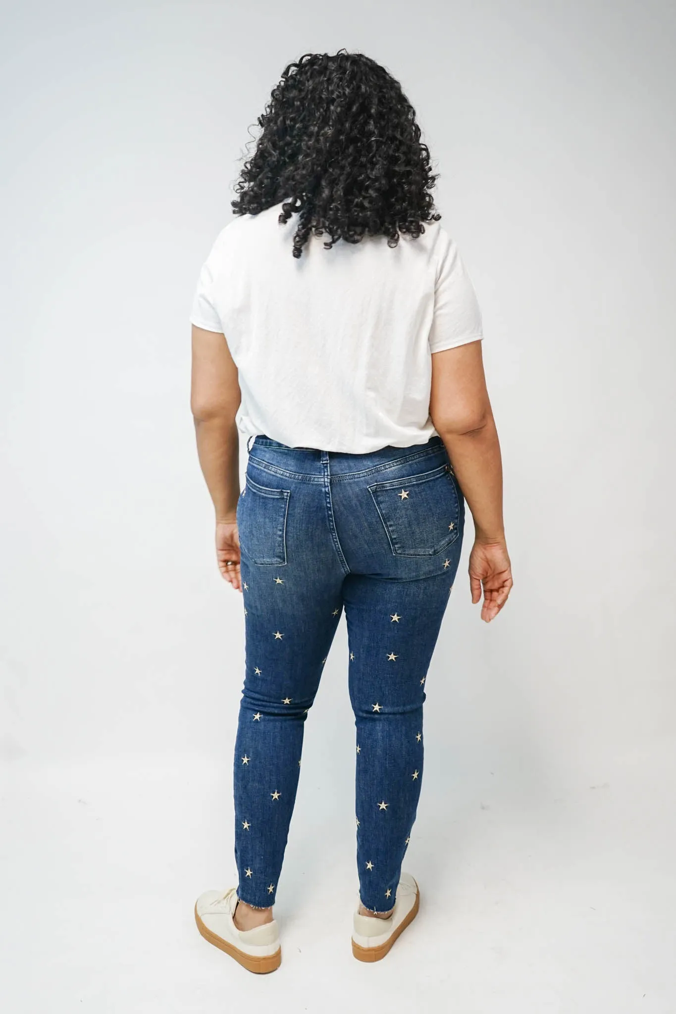 Lexington Embroidered Skinny Jeans