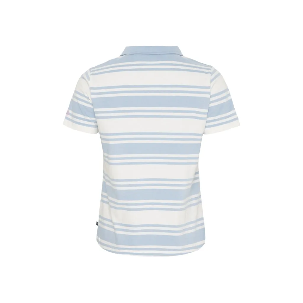 Lynne Jersey Polo - Pearl / Powder Blue