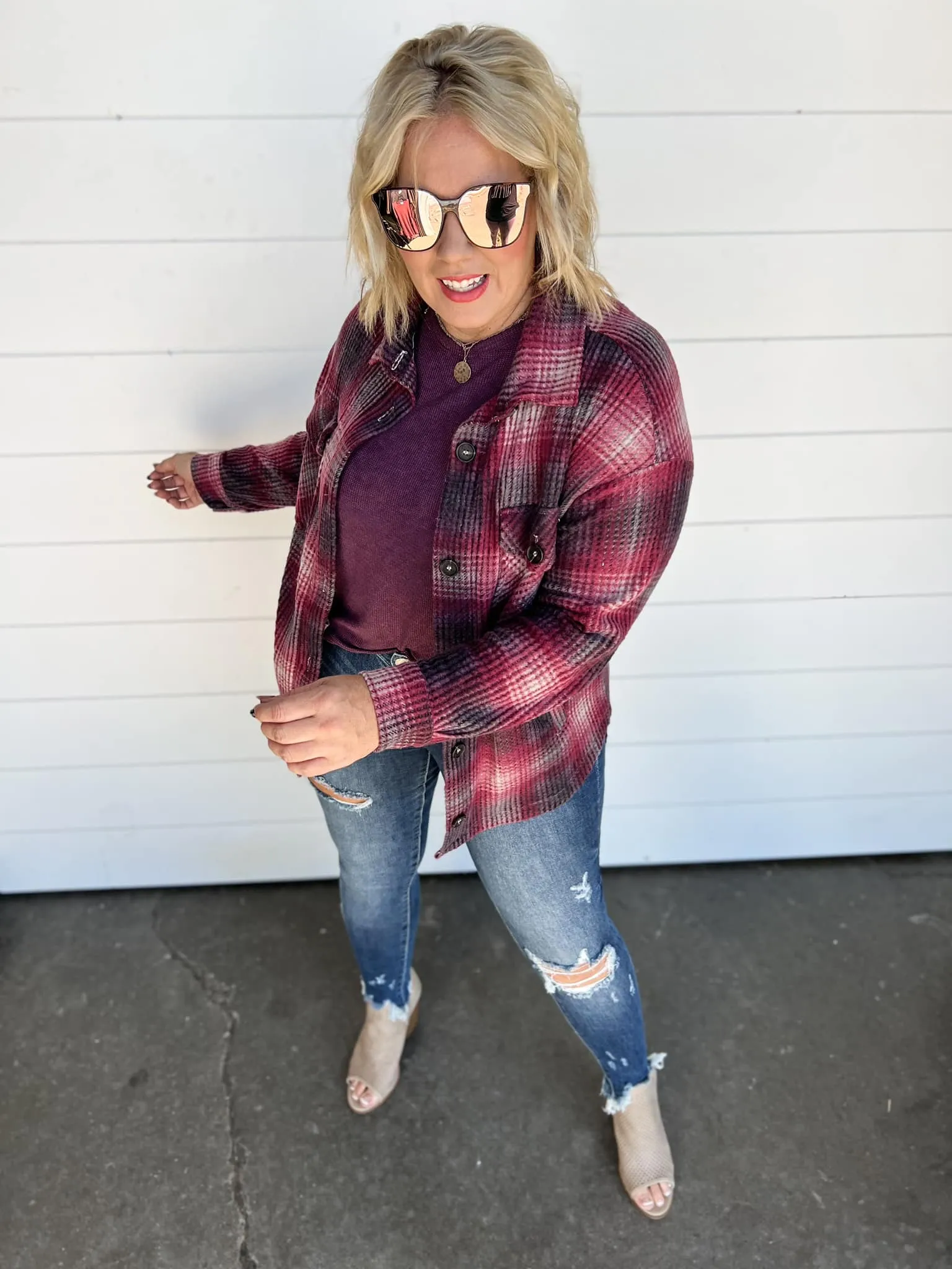 Mid Rise Raw Hem Distressed Skinny Jeans- Judy Blue - Final Sale