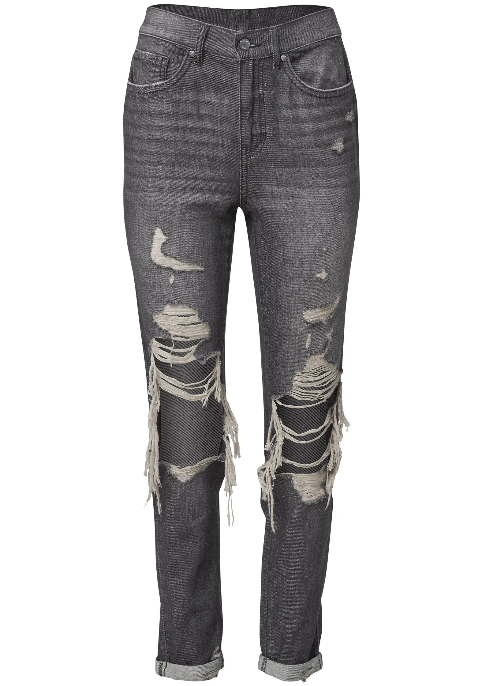 New Vintage Boyfriend Jeans - Black Denim