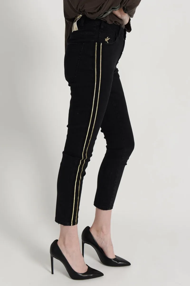 OneTeaspoon WOMENS  GILDED FREEBIRDS II HIGH WAIST SKINNY JEANS JETT BLACK
