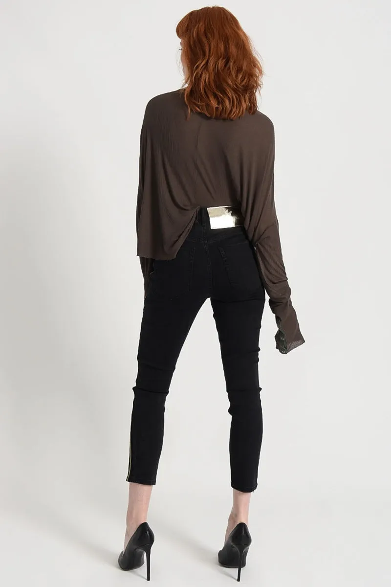 OneTeaspoon WOMENS  GILDED FREEBIRDS II HIGH WAIST SKINNY JEANS JETT BLACK