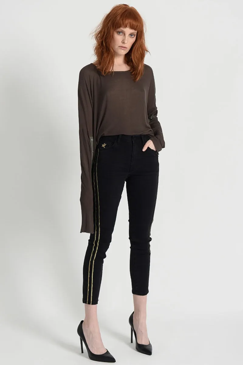OneTeaspoon WOMENS  GILDED FREEBIRDS II HIGH WAIST SKINNY JEANS JETT BLACK