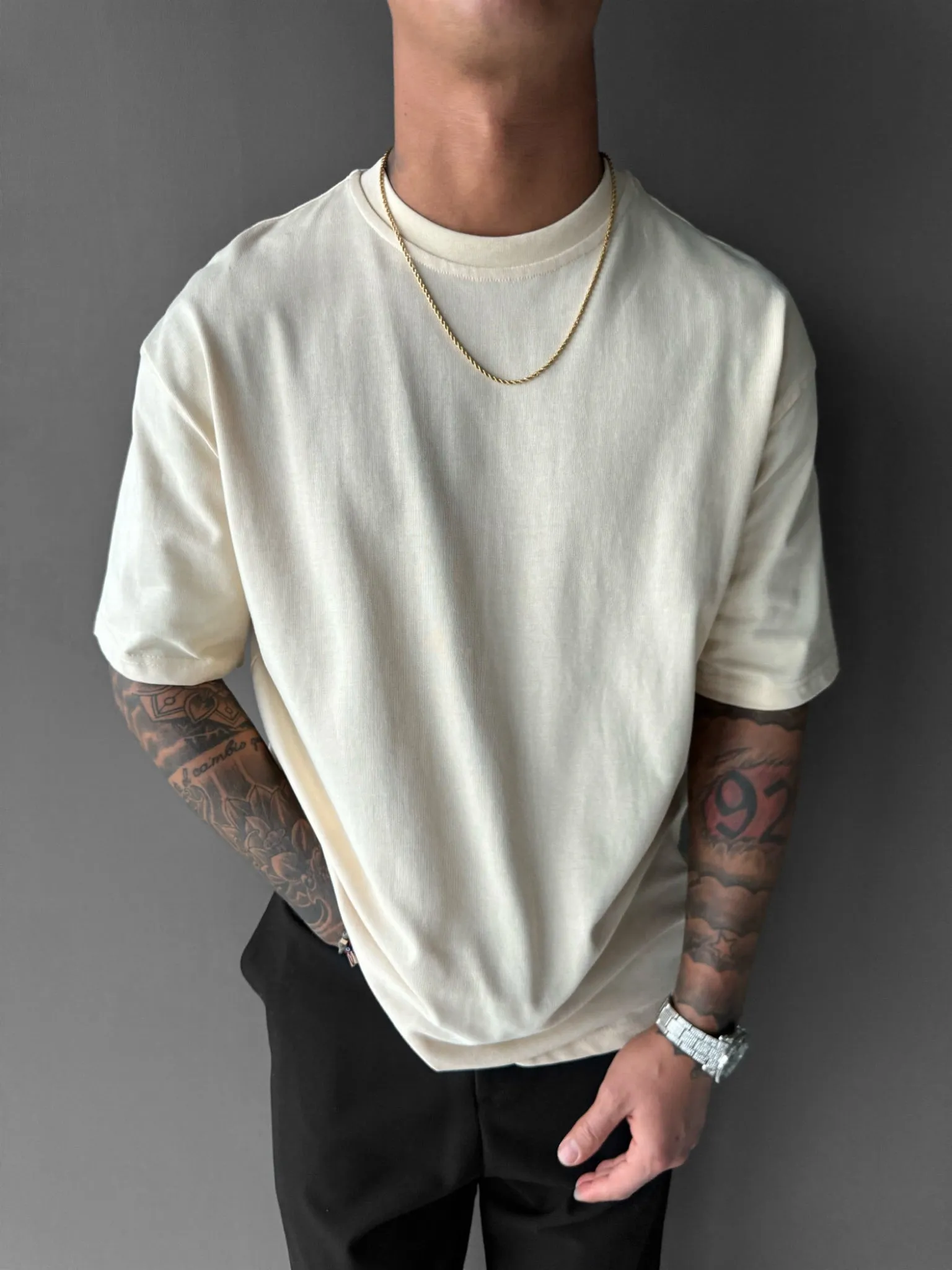 Oversize Tee - Beige