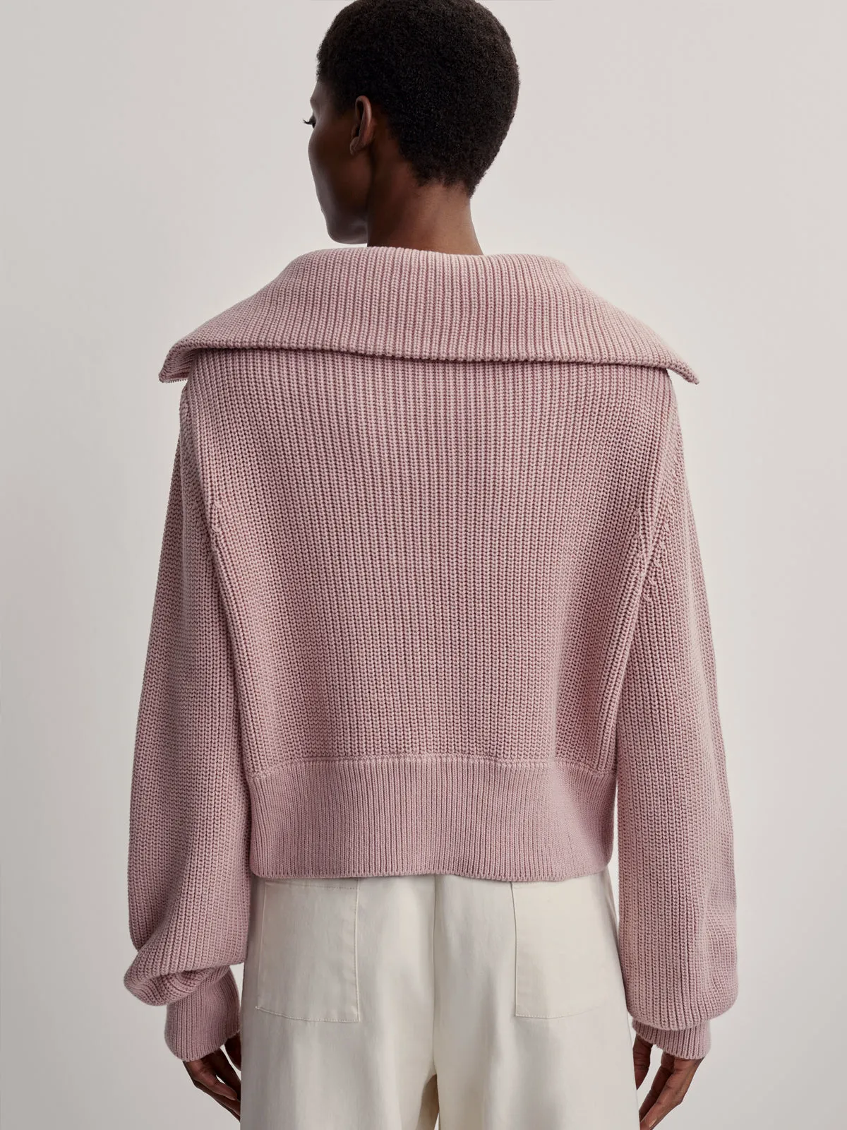 Pale Mauve Mentone Half-Zip Pullover
