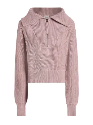 Pale Mauve Mentone Half-Zip Pullover