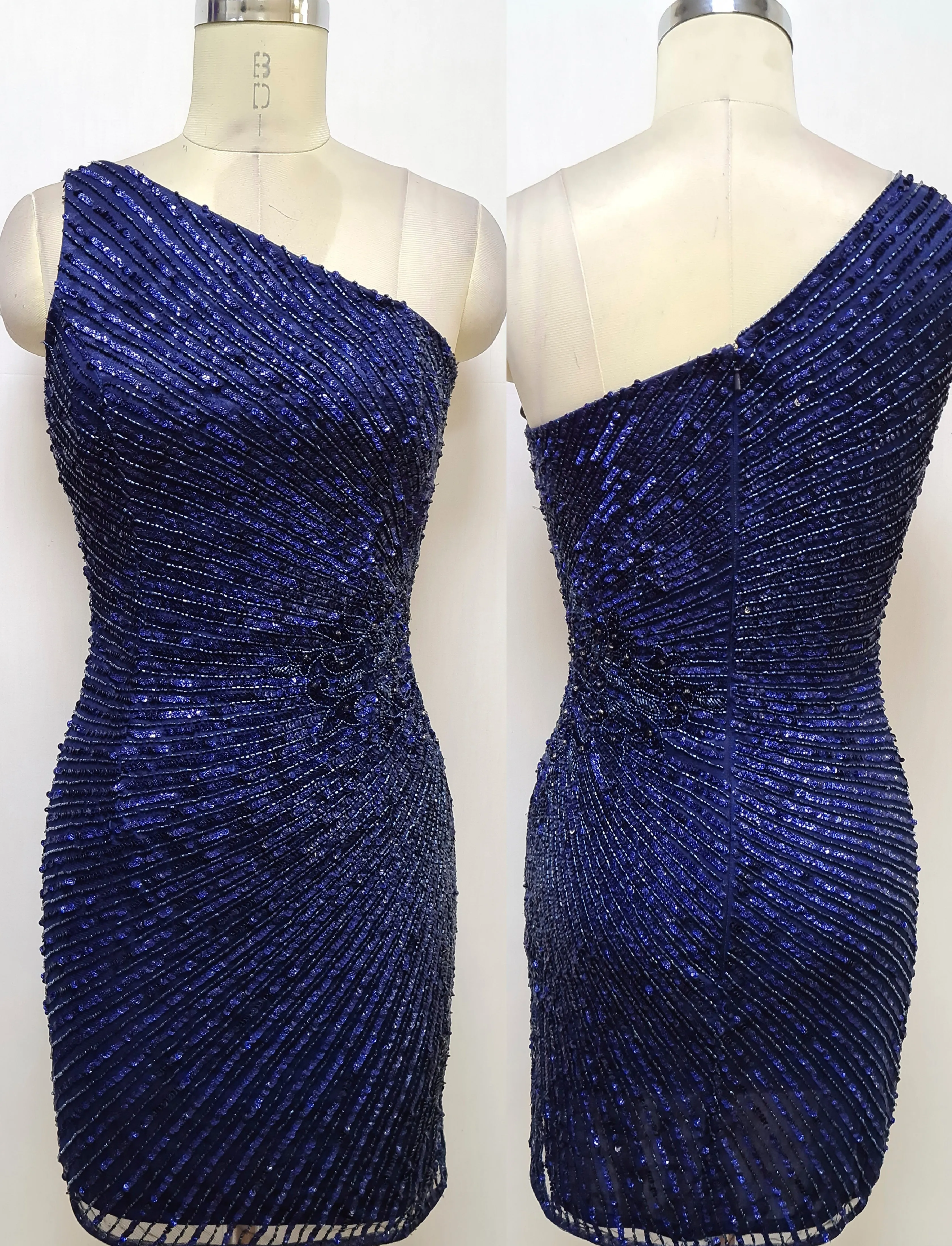 Primavera Couture 3830 Size 8 Red Short 2023 Homecoming Dress Fitted Sequin Cocktail Dress