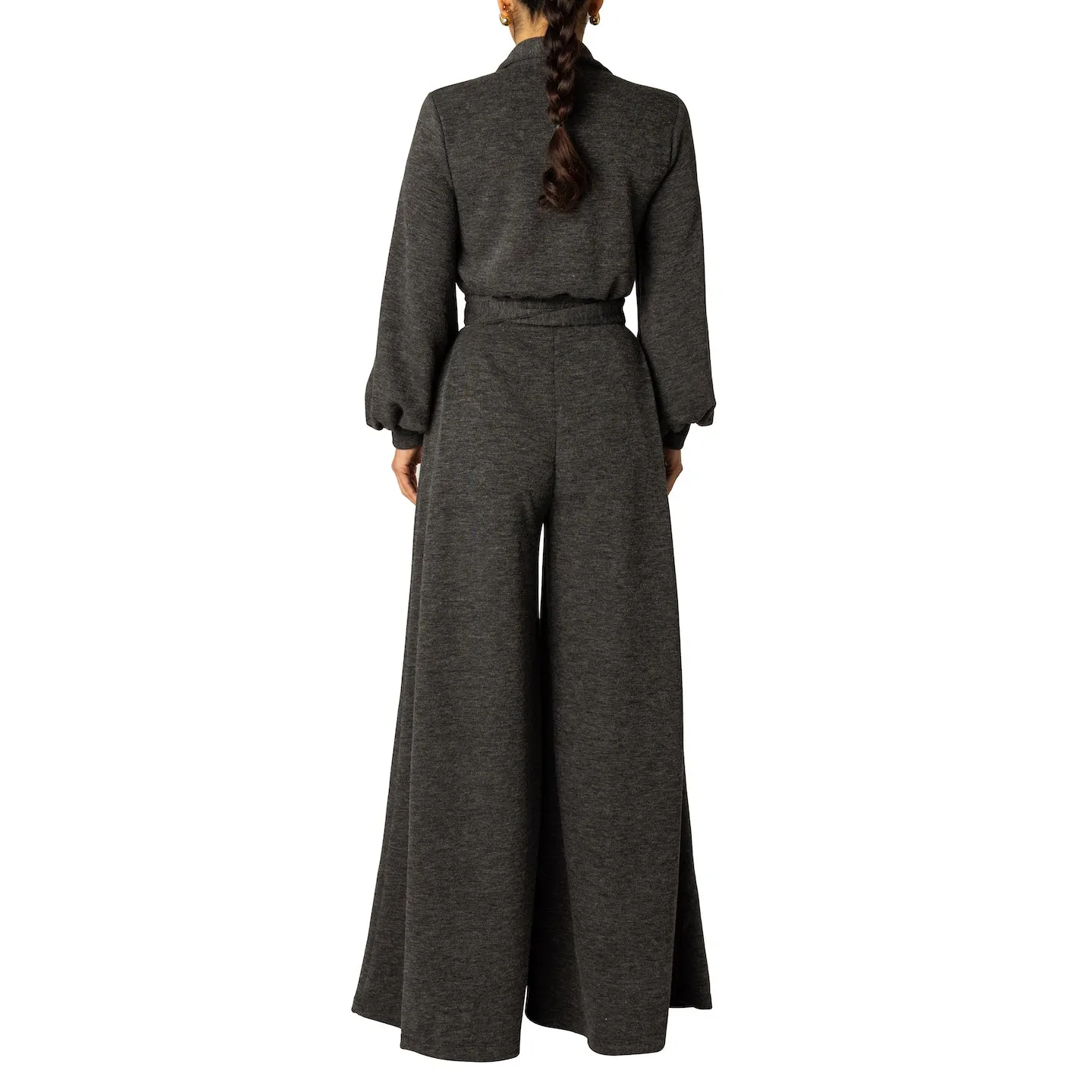 "Joyce" Grey Jumpsuit