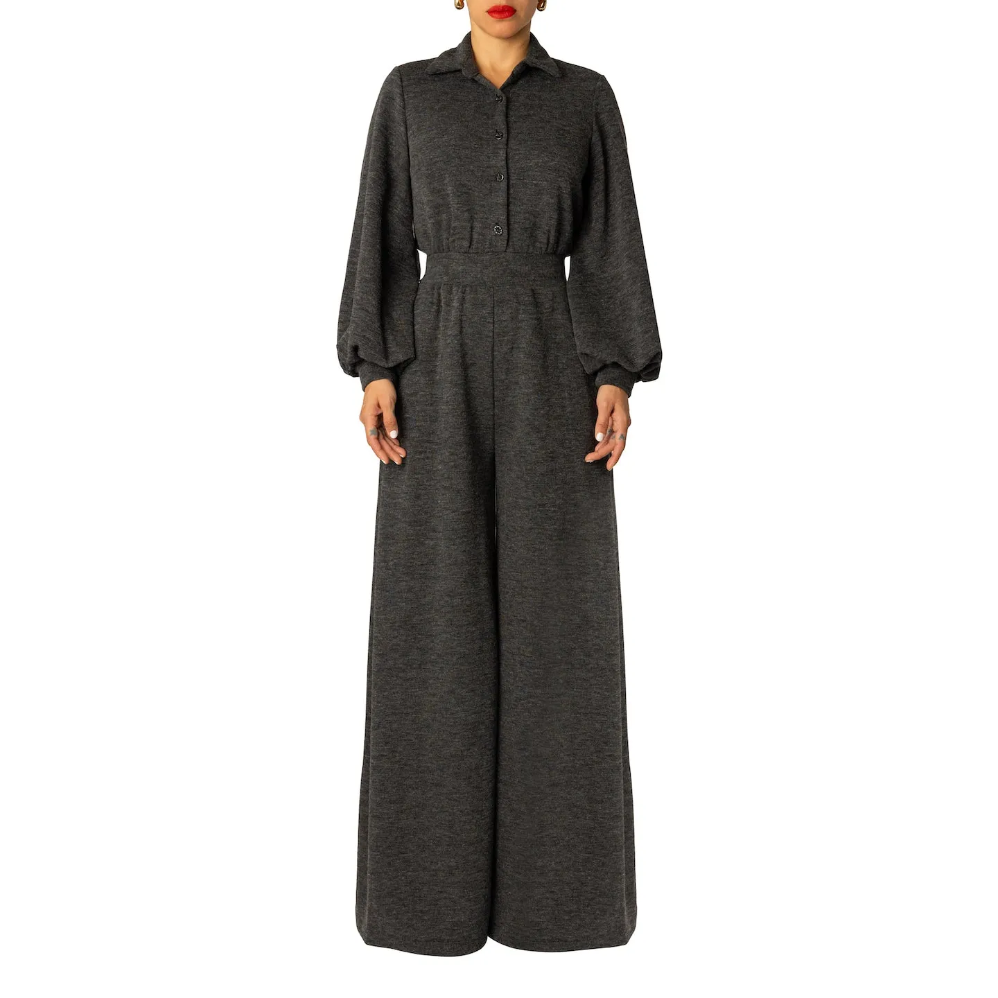 "Joyce" Grey Jumpsuit