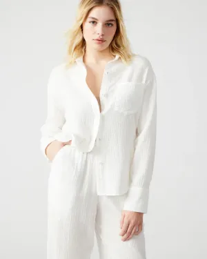 STE Juna Gauze Top in White
