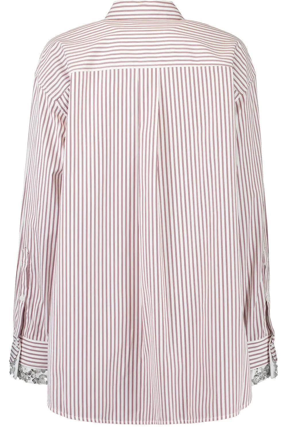 Striped Oversized Button Up Blouse