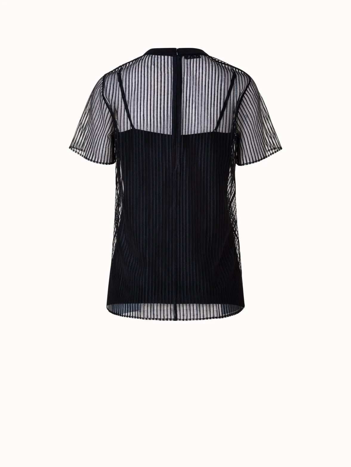 Striped Techno Lace Blouse