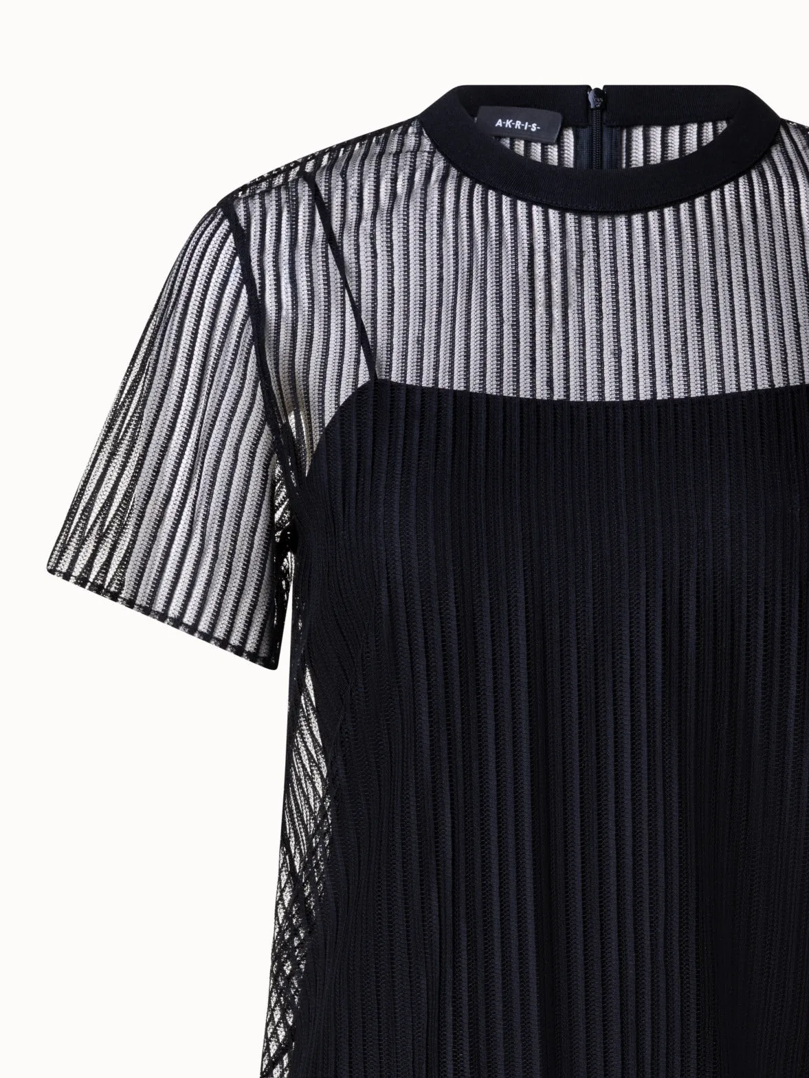 Striped Techno Lace Blouse