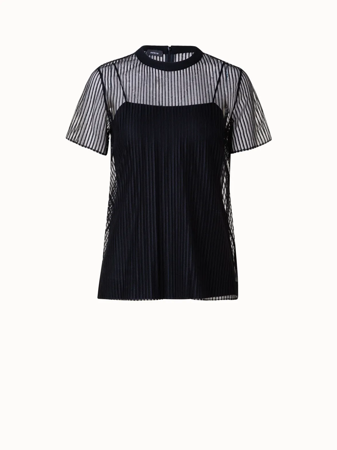 Striped Techno Lace Blouse