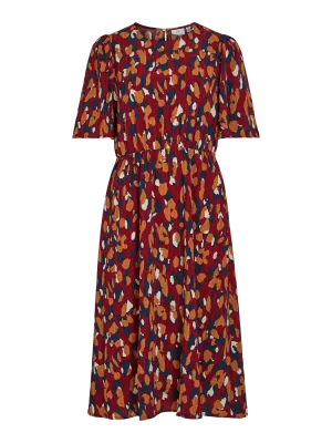 VILUSI Midi Dress - Cabernet